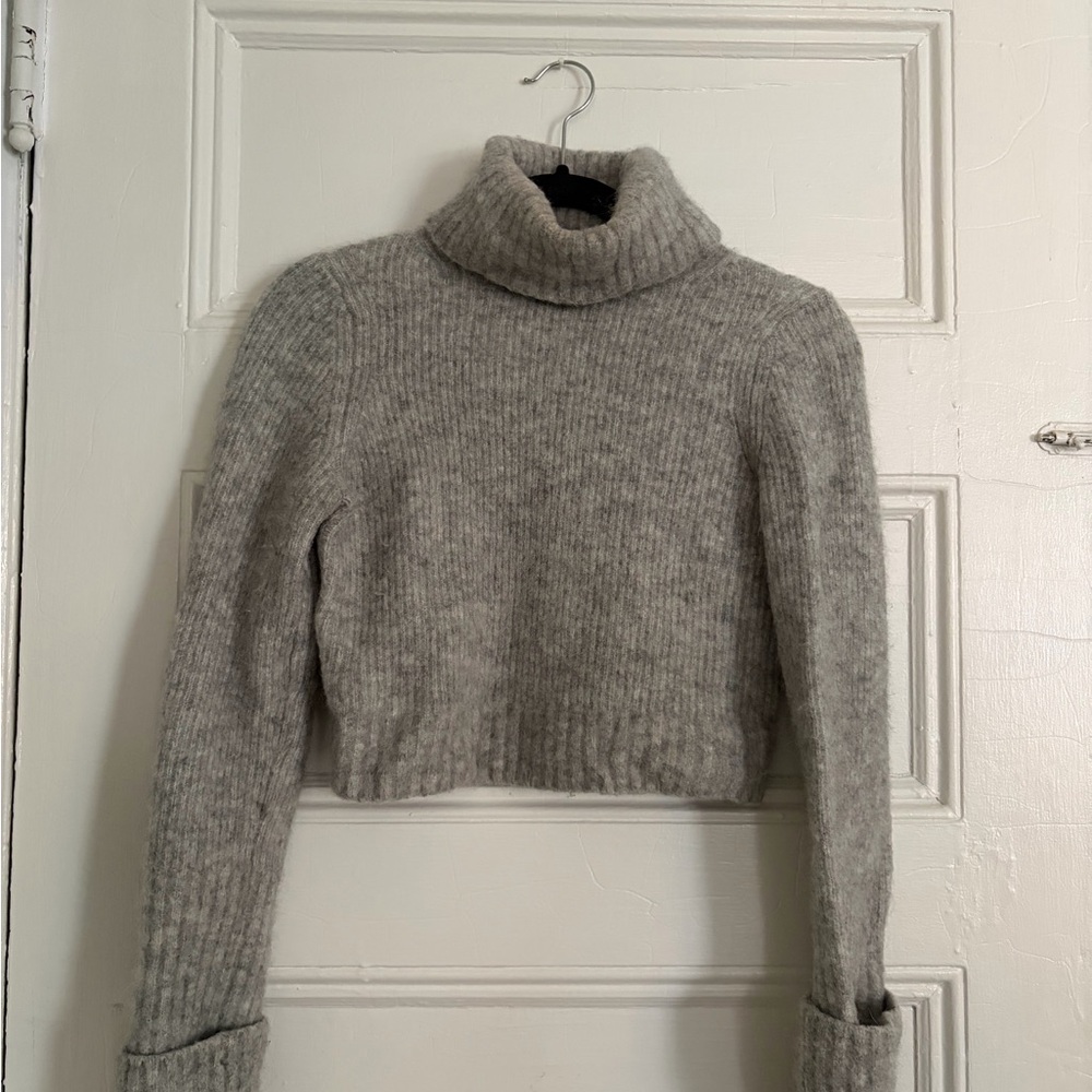 & Other Stories Light Gray Turtleneck Sweater